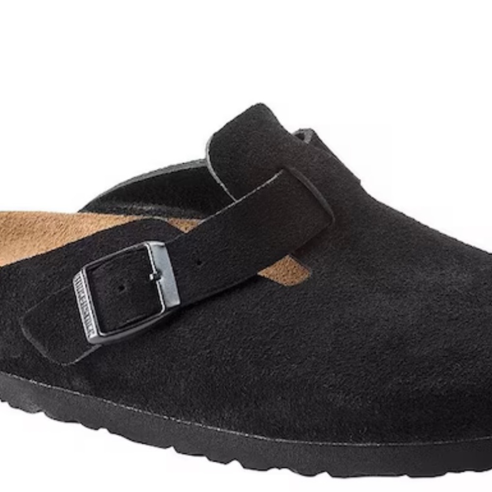 Birkenstock Boston Suede Soft Footbed Clogs Size 39